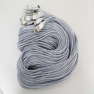 OMEGA TOKARA MICRO USB TO USB FABRIC BRAIDED CABLE KABEL 1,5A 2M POLYBAG SILVER [44175]