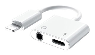 PLATINET ADAPTER LIGHTNING TO AUX WITH CHARGING [45646]