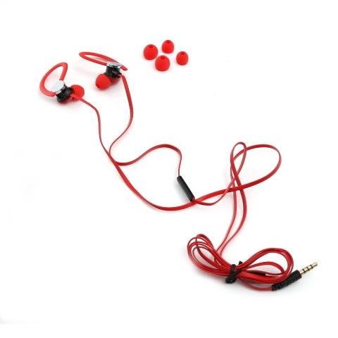 PLATINET IN-EAR EARPHONES SŁUCHAWKI+ MIC SPORT + ARMBAND PM1070 RED [42930] TE