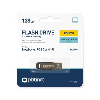 PLATINET PENDRIVE USB 2.0 S-Depo 128GB METAL UDP WATERPROOF [45680]