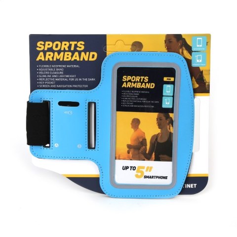 PLATINET SPORTOWA OPASKA NA SMARTPHONE NA RAMIĘ/ SPORT ARMBAND BLUE 42054