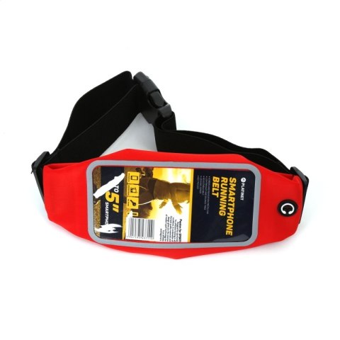 PLATINET SPORTOWY PAS DO BIEGANIA Z OKNEM NA SMARTPHONE / SPORT WAIST BAG WITH SMARPTHONE WINDOW RED [43711]