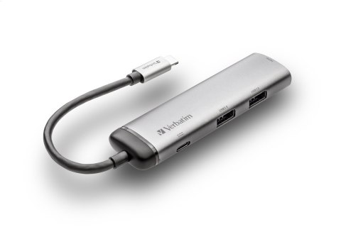 VERBATIM MULTIMEDIA ADAPTER USB-C to 2 x USB HDMI 49140