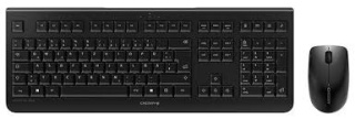 CHERRY DW 3000 klawiatura Dołączona myszka Uniwersalne RF Wireless QWERTZ Niemiecki Czarny