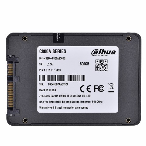 Dahua Technology SSD-C800AS500G 2.5" 500 GB SATA III 3D NAND Dahua Technology SSD-C800AS500G 2.5" 500 GB SATA III 3D NAND