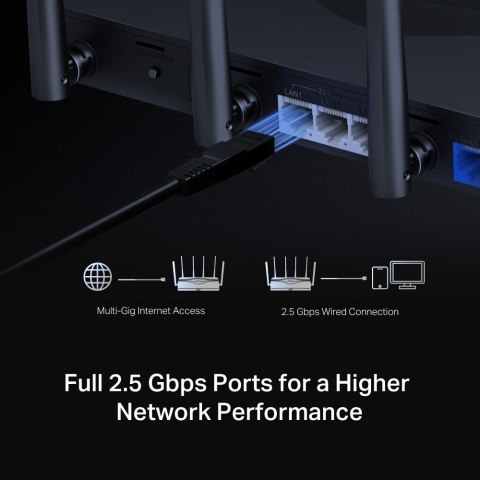 Mercusys MR47BE router bezprzewodowy 2.5 Gigabit Ethernet Trójpasmowy (2,4 GHz / 5 GHz / 6 GHz) Czarny Mercusys MR47BE router bezprzewodowy 2.5 Gigabit Ethernet Trójpasmowy (2,4 GHz / 5 GHz / 6 GHz) Czarny