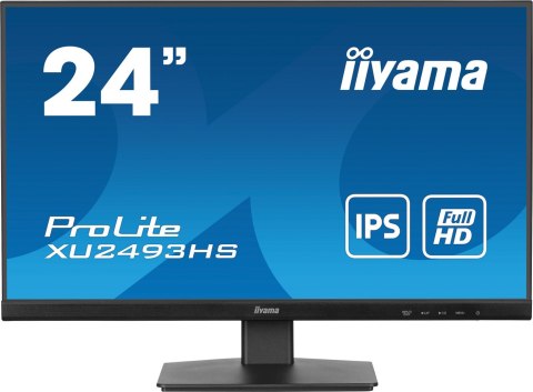 Iiyama ProLite XU2493HS-B6 monitor komputerowy 60,5 cm (23.8") 1920 x 1080 px Full HD LED Czarny Iiyama ProLite XU2493HS-B6 monitor komputerowy 60,5 cm (23.8") 1920 x 1080 px Full HD LED Czarny