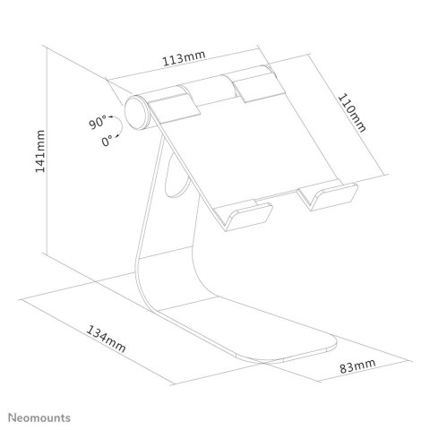 Neomounts by Newstar DS15-050 Uchwyt pasywny Tablet/UMPC Srebrny Neomounts by Newstar DS15-050 Uchwyt pasywny Tablet/UMPC Srebrny