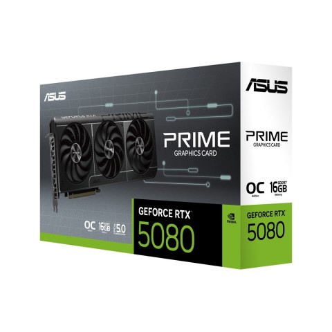 Karta graficzna ASUS PRIME GeForce RTX 5080 OC 16GB Karta graficzna ASUS PRIME GeForce RTX 5080 OC 16GB
