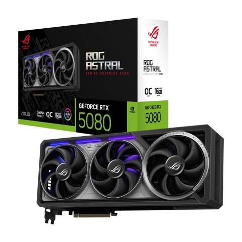 Karta graficzna ASUS ROG ASTRAL GeForce RTX 5080 OC 16GB Karta graficzna ASUS ROG ASTRAL GeForce RTX 5080 OC 16GB