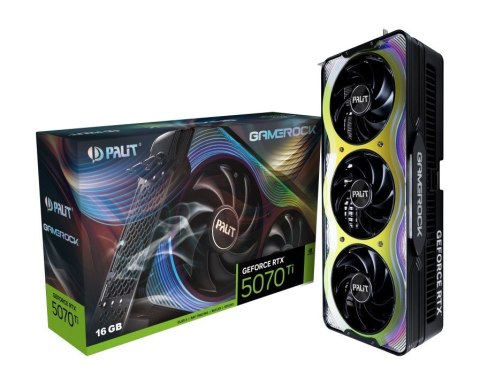Karta graficzna GeForce RTX 5070 Ti GAMEROCK 16 GB GDDR7 Karta graficzna GeForce RTX 5070 Ti GAMEROCK 16 GB GDDR7