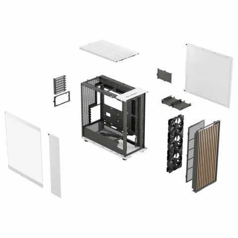 Obudowa Fractal Design North XL Midi Chalk TG Clear (Biała, przezroczysty bok) Obudowa Fractal Design North XL Midi Chalk TG Clear (Biała, przezroczysty bok)
