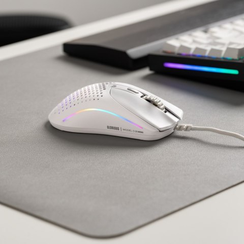 Myszka Glorious Model O 2 Mini Gaming Maus, RGB - biała Myszka Glorious Model O 2 Mini Gaming Maus, RGB - biała