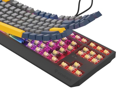 GENESIS Thor 230 TKL klawiatura Gaming USB QWERTY Angielski Niebieski GENESIS Thor 230 TKL klawiatura Gaming USB QWERTY Angielski Niebieski