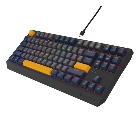 GENESIS Thor 230 TKL klawiatura Gaming USB QWERTY Angielski Niebieski GENESIS Thor 230 TKL klawiatura Gaming USB QWERTY Angielski Niebieski