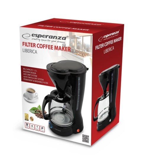 ESPERANZA PRZELEWOWY EKSPRES DO KAWY LIBERICA 1.5 L EKC009 ESPERANZA PRZELEWOWY EKSPRES DO KAWY LIBERICA 1.5 L EKC009