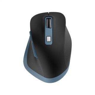 OMEGA MOUSE MYSZ BEZPRZEWODOWA WIRELESS RECHARGEABLE USB-C BLACK BLUE [46046]