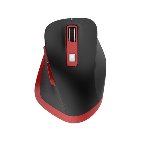 OMEGA MOUSE MYSZ BEZPRZEWODOWA WIRELESS RECHARGEABLE USB-C BLACK RED [46047]