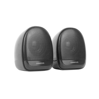 OMEGA SPEAKER GŁOŚNIK 2.0 6W RMS USB 3.5 mm Audio Black Elipse [46149]
