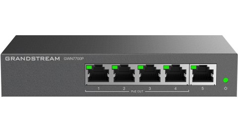 Switch Grandstream PoE GWN7700P (4x PoE do 1000; 1x do 1000Mpbs) Switch Grandstream PoE GWN7700P (4x PoE do 1000; 1x do 1000Mpbs)