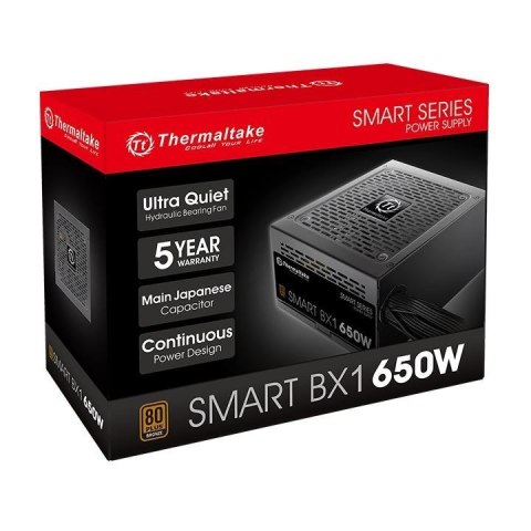 Zasilacz Thermaltake Smart BX1 PS-SPD-0650NNSABE-1 (650 W; Aktywne; 120 mm) Zasilacz Thermaltake Smart BX1 PS-SPD-0650NNSABE-1 (650 W; Aktywne; 120 mm)