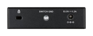 D-Link DGS-1005P/E łącza sieciowe Nie zarządzany Gigabit Ethernet (10/100/1000) Obsługa PoE Czarny