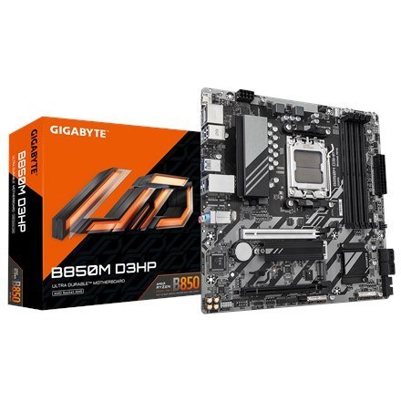 GIGABYTE B850M D3HP płyta główna AMD B850 Gniazdo AM5 micro ATX GIGABYTE B850M D3HP płyta główna AMD B850 Gniazdo AM5 micro ATX
