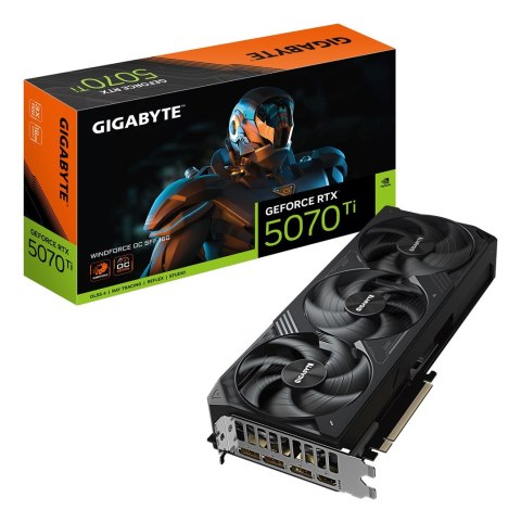 Karta graficzna Gigabyte GeForce RTX 5070 Ti WINDFORCE OC SFF 16GB Karta graficzna Gigabyte GeForce RTX 5070 Ti WINDFORCE OC SFF 16GB