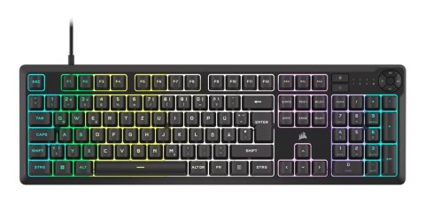 Klawiatura CORSAIR Tas K55 CORE BLACK RGB, Gumowa kopuła, Mechaniczna, USB Klawiatura CORSAIR Tas K55 CORE BLACK RGB, Gumowa kopuła, Mechaniczna, USB