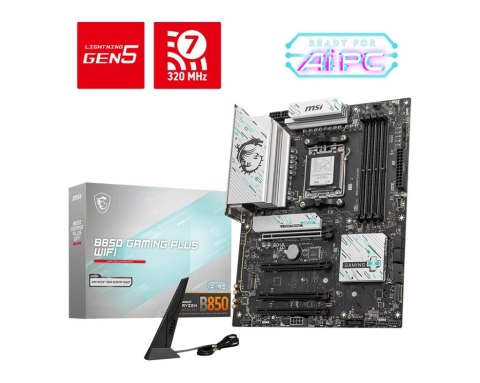 MSI B850 GAMING PLUS WIFI płyta główna AMD B850 Gniazdo AM5 ATX MSI B850 GAMING PLUS WIFI płyta główna AMD B850 Gniazdo AM5 ATX