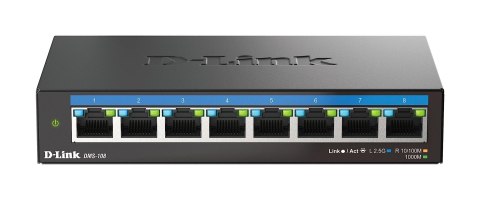 8-portowy wielogigabitowy przełącznik biurkowy D-Link 2.5G - niezarządzany - L2 - 2.5G Ethernet (100/1000/2500) 8-portowy wielogigabitowy przełącznik biurkowy D-Link 2.5G - niezarządzany - L2 - 2.5G Ethernet (100/1000/2500)