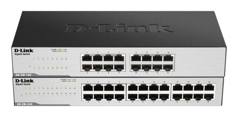 D-Link GO-SW-24G - Niezarządzany - L2 - Gigabit Ethernet (10/100/1000) - Pełny dupleks - Montaż w szafie - 1U D-Link GO-SW-24G - Niezarządzany - L2 - Gigabit Ethernet (10/100/1000) - Pełny dupleks - Montaż w szafie - 1U