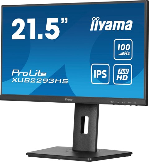 Iiyama ProLite XUB2293HS-B6 monitor komputerowy 54,6 cm (21.5") 1920 x 1080 px Full HD LED Czarny Iiyama ProLite XUB2293HS-B6 monitor komputerowy 54,6 cm (21.5") 1920 x 1080 px Full HD LED Czarny