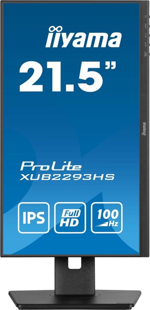 Iiyama ProLite XUB2293HS-B6 monitor komputerowy 54,6 cm (21.5") 1920 x 1080 px Full HD LED Czarny Iiyama ProLite XUB2293HS-B6 monitor komputerowy 54,6 cm (21.5") 1920 x 1080 px Full HD LED Czarny
