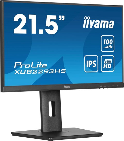 Iiyama ProLite XUB2293HS-B6 monitor komputerowy 54,6 cm (21.5") 1920 x 1080 px Full HD LED Czarny Iiyama ProLite XUB2293HS-B6 monitor komputerowy 54,6 cm (21.5") 1920 x 1080 px Full HD LED Czarny