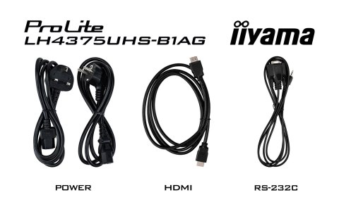 Iiyama ProLite Płaski panel Digital Signage 108 cm (42.5") LCD Wi-Fi 500 cd/m2 4K Ultra HD Czarny Procesor wbudowany Android 11 Iiyama ProLite Płaski panel Digital Signage 108 cm (42.5") LCD Wi-Fi 500 cd/m2 4K Ultra HD Czarny Procesor wbudowany Android 11
