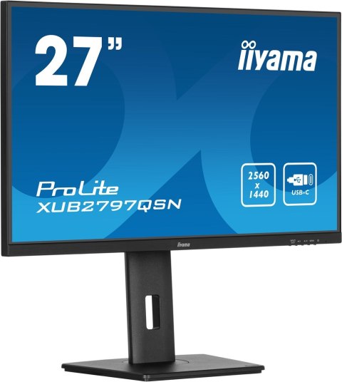 Monitor IIYAMA 68.5cm (27") XUB2797QSN-B2 16:9 HDMI+DP+USB-C Monitor IIYAMA 68.5cm (27") XUB2797QSN-B2 16:9 HDMI+DP+USB-C