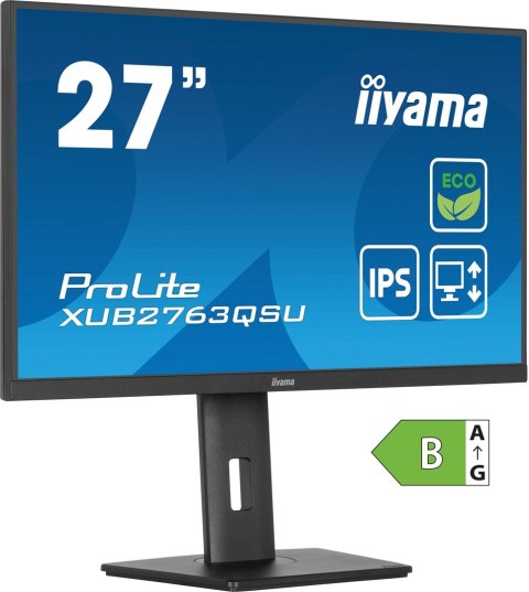 Monitor IIYAMA 68.6cm (27") XUB2763QSU-B1 16:9 HDMI+DP+USB IPS Lift Monitor IIYAMA 68.6cm (27") XUB2763QSU-B1 16:9 HDMI+DP+USB IPS Lift