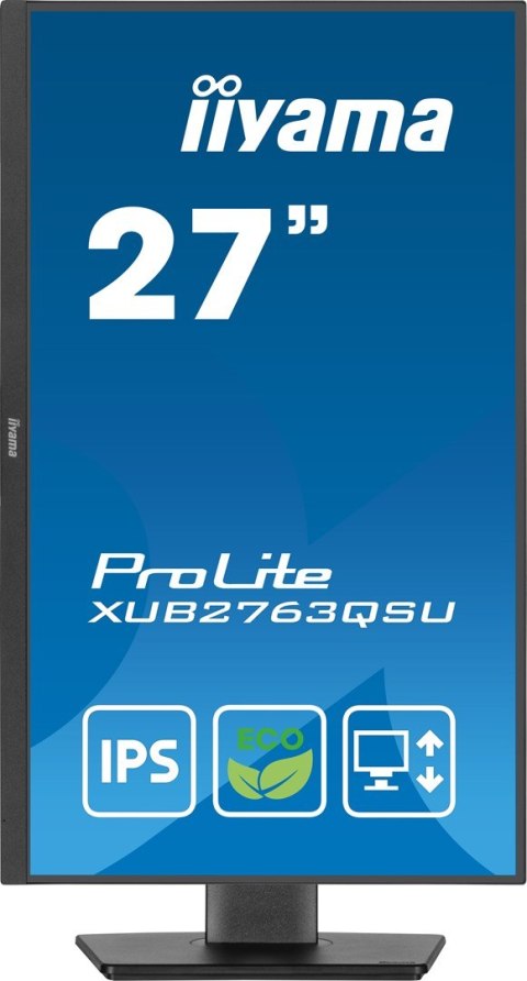 Monitor IIYAMA 68.6cm (27") XUB2763QSU-B1 16:9 HDMI+DP+USB IPS Lift Monitor IIYAMA 68.6cm (27") XUB2763QSU-B1 16:9 HDMI+DP+USB IPS Lift