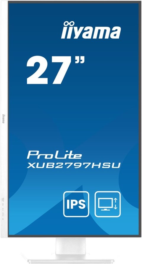Monitor iiyama ProLite XUB2797HSU-W2 27" - Płaski ekran - 68,6 cm Monitor iiyama ProLite XUB2797HSU-W2 27" - Płaski ekran - 68,6 cm