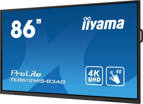 Płaski ekran Iiyama ProLite TE8612MIS-B3AG 86" - 8 ms Płaski ekran Iiyama ProLite TE8612MIS-B3AG 86" - 8 ms