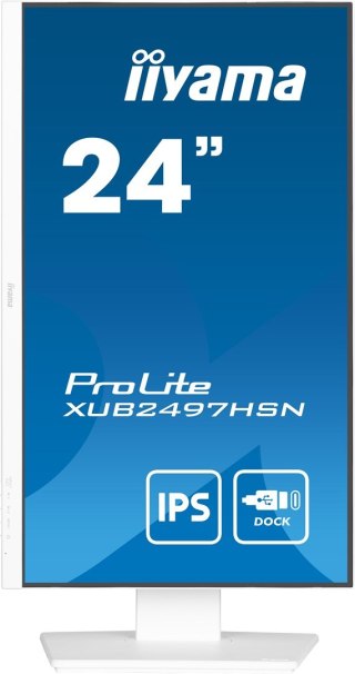 Płaski ekran iiyama 24 XUB2497HSN-W2 HDMI DP USB USB-C - 60,5 cm