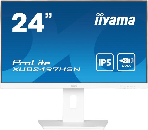 Płaski ekran iiyama 24 XUB2497HSN-W2 HDMI DP USB USB-C - 60,5 cm Płaski ekran iiyama 24 XUB2497HSN-W2 HDMI DP USB USB-C - 60,5 cm