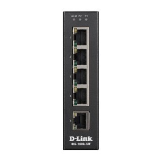 Przełącznik D-Link DIS-100G-5W - Niezarządzany - L2 - Gigabit Ethernet (10/100/1000) - Pełny dupleks - Możliwość montażu na ścia