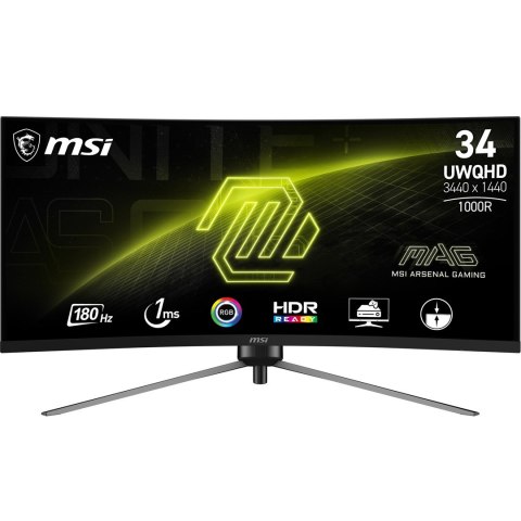 Zakrzywiony monitor do gier MSI MAG 345CQRDE 34" - Płaski ekran - 86,4 cm Zakrzywiony monitor do gier MSI MAG 345CQRDE 34" - Płaski ekran - 86,4 cm