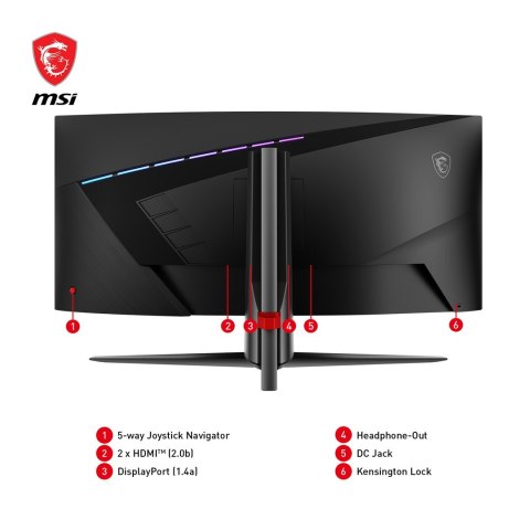 Zakrzywiony monitor do gier MSI MAG 345CQRDE 34" - Płaski ekran - 86,4 cm Zakrzywiony monitor do gier MSI MAG 345CQRDE 34" - Płaski ekran - 86,4 cm