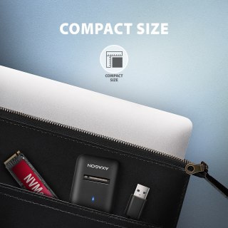Axagon ADM2-AM USB-A 10Gbps - M.2 NVMe & SATA SSD adaptér, kabelis USB-A 10cm Obudowa SSD Czarny