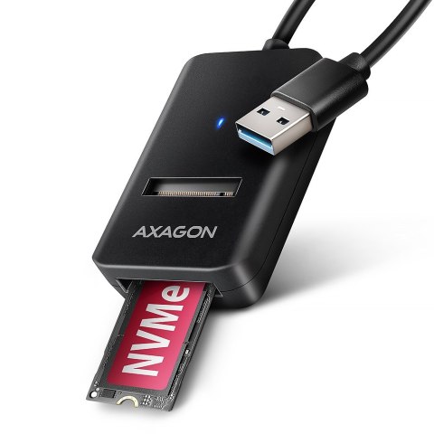 Axagon ADM2-AM USB-A 10Gbps - M.2 NVMe & SATA SSD adaptér, kabelis USB-A 10cm Obudowa SSD Czarny Axagon ADM2-AM USB-A 10Gbps - M.2 NVMe & SATA SSD adaptér, kabelis USB-A 10cm Obudowa SSD Czarny