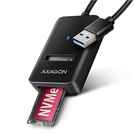Axagon ADM2-AM USB-A 10Gbps - M.2 NVMe & SATA SSD adaptér, kabelis USB-A 10cm Obudowa SSD Czarny Axagon ADM2-AM USB-A 10Gbps - M.2 NVMe & SATA SSD adaptér, kabelis USB-A 10cm Obudowa SSD Czarny