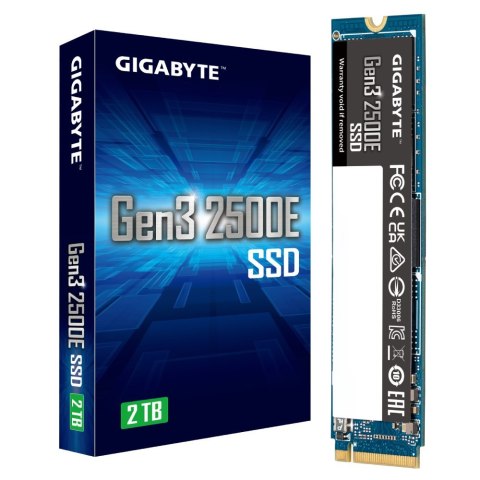 Dysk SSD 2 TB M.2 NVMe Gigabyte 2500E Gen3 2400/2000 MB/s Dysk SSD 2 TB M.2 NVMe Gigabyte 2500E Gen3 2400/2000 MB/s